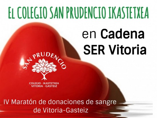 El Colegio San Prudencio Ikastetxea en el IV maratón de Donación de Sangre de Vitoria-Gasteiz