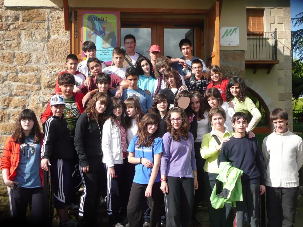 Premio clases sin humo: Los alumnos de 2º de ESO - A en la Sierra de Guara (Huesca)